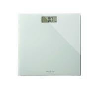 Nedis High Precision Digital LCD Scale in Glass with 150 kg Capacity, White