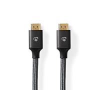 Nedis Profigold HDMI Cable 1m High Speed Ultra HD 10K 8K HDMI 2.1 Certified with Ethernet 4K 120Hz 8K 60Hz eARC 48Gbps HDCP2.3 HDR10+ Anthracite