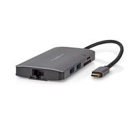 Nedis Hub USB 7-in-1 to RJ45 / 3USB-A / Micro SD / HDMI 4K 5Gbps 0.2m