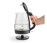 Nedis KAWK330EGS SAFE Glass Kettle Fast Boiling Blue LED Lit 1.7 Litre UK OFFER