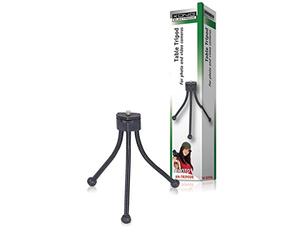 NEDIS König Mini Tabletop Tripod, Plastic, Lightweight, Portable, Fits in Pocket, Compatible with Smartphone, Camera