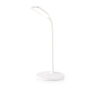 Nedis LED Desk Lamp with Dimmer and 10 W Cordless Charger, White [EEK: G]