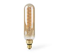 Nedis LED Spiral Filament Bulb E27 8,5W 600lm 2000K Dimmable Format T65, Golden