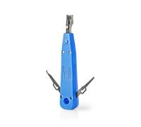Nedis LSA Punch Tool, for Connecting Network Cable Wires to LSA Krones & Strips, with Locking & Cutting Device, Suitable for All Telecom Wiring & LSA-Plus Blocks - Blue