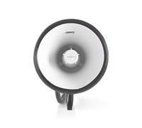 NEDIS Megaphone - Maximum range: 1500 m - Maximum volume control: 120 dB - Detachable microphone - Built-in siren - Bluetooth - Recording function - USB playback - Shoulder strap