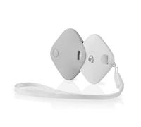 Nedis Mfi Certified Tracker Compatible Locator Apple Find My, Smart Tag Locator Keys, Tools, Bag, Pets, And Luggage - White