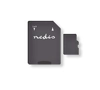 Nedis MicroSDXC Memory Card 64 GB, Extra Storage Fast Transfer Up to 90 Mbps, Class 10 UHS-I - Compatible with Digital Cameras, Action Cams, Camcorders, Tablets, Laptops and More