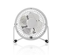Nedis Mini 4" Cooling Usb Desk Fan - White