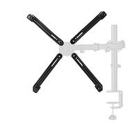 Nedis Monitor Adapter Mount Kit, For Non-VESA Screens 13-27", Secure Four-Arm Mounting System, Enables Mounting Without Integrated Holes - Black