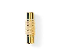 Nedis Mono Audio RCA Female to RCA Female Metal Adapter, Gold