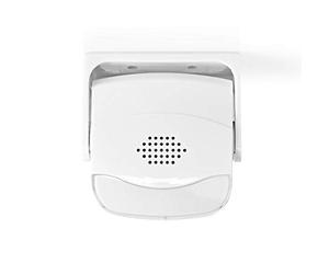 Nedis Motion Detection Alarm, Easy-to-Use CDS Sensor for Door Entry, Wall or Ceiling Mount with Adjustable 300° Angle, Battery Powered, 80 dB Sound,