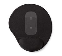 NEDIS Mouse Pad with Wrist Support, Simulates Natural Wrist Position, Anti-Slip Base, Helps Avoiding RSI, Pressure Relief for Wrist and Arm, Synthetic Material - 245 x 215 x 25 mm