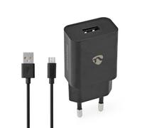 Nedis Netzladegerät 5 W 1.0 A A - Anzahl der Ausgänge: 1, USB-A, Micro USB (Lose) Kabel, Single Voltage Output