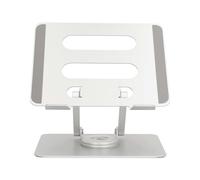 Nedis Notebook PC Stand 17" Foldable 360° Rotating Non-slip, Silver