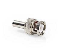 Nedis Pack of 25 BNC Male 50 Ohm Connectors for Coaxial Cable, Silver