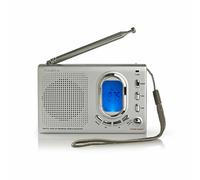 Nedis Portable PLL FM AM SW1-2 bd Digital Radio World Band Receiver Alarm Clock
