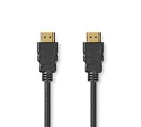 NEDIS High Speed HDMI™ Cable with Ethernet | HDMI™ Male | HDMI™ Male | 4K @ 60Hz | 18 Gbps | 1.50 m | Round | PVC | Black | Plastic Bag