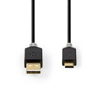 Nedis Pro Series 2M Usb-C Cable Usb-A Male To Usb-C Male 60W Charge