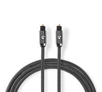 5m Braided TOS Link TOSLink Optical Digital Audio Cable HQ 6mm Lead