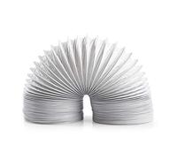 Nedis PVC Air Outlet Hose, Flexible PVC Hose for Tumble Dryers and Air Ventilation Systems to Vent Steam from Toilets Bathrooms Living Rooms - 100mm Diameter, 6.00m Length