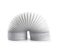 NEDIS PVC Air Vent Hose, 12 mm Diameter, 6.0m Length, Suitable for Tumble Dryers and Air Ventilation in Toilets, Bathrooms and Living Rooms