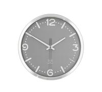 Nedis Radio-Controlled Wall Clock Silent Movement Modern and Elegant Touch, Grey