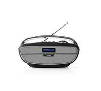 Nedis RDDB5310BK Digital DAB+ Radio | 60 W | FM | Bluetooth® | Black / Silver
