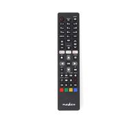 Nedis Replacement Remote Control for Philips TVs, Preprogrammed Infrared Remote with Netflix, Prime & Rakuten Shortcuts, Compatible with All Philips Models - Black