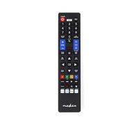 Nedis Replacement Remote Control for Samsung TV, Preprogrammed Infrared Remote with Netflix, Prime, Disney+ & YouTube Buttons, Compatible with All Samsung Models - Black
