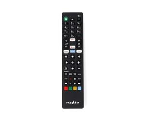 Nedis Replacement Remote Control for Sony TV, Compatible with All Sony Models, Includes Netflix, YouTube, Disney+ Buttons - Black