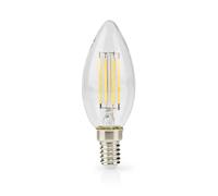 Nedis Retro style dimmable 4.5W E14 LED candle bulb, Transparent [EEK: F]
