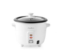 Nedis Rice Cooker 300W Nonstick Coating with Removable Bowl 0.6L, White