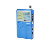 Nedis RJ45 / RJ11 / BNC / USB Cable Tester with LED Indicator, Blue