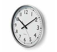 Nedis School Style Wall Clock 38cm Easy To Read Numbers Quartz Office Home Study