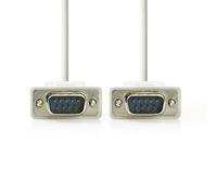 NEDIS Serial Cable, D-Sub 9-Pin Male to Male - 2.0m