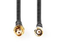 NEDIS SMA Cable, 5.0m Low-Loss Coax With PE Sheath, Copper Conductor, Gold Plated Contacts, Flexible PVC Jacket, Double Shielded, Straight SMA Male to Female