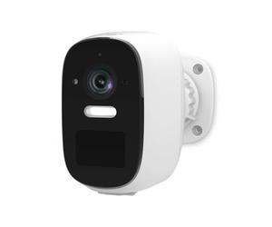 NEDIS Smart 2K+ 4MP Quad HD Wi-Fi Outdoor IP Camera, Wireless with Spotlight, Colour Night Vision, PIR Motion Sensor, Human Detection, 2-Way Audio, 120° Wide View, IP66 Waterproof - White