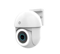 NEDIS Smart Wi-Fi Outdoor Security Camera, Full HD 1296p, Floodlight & Colour Night Vision, Pan/Tilt, Motion Detection, Auto-Tracking, Human Detection, 2-Way Audio - White