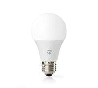 Nedis SmartLife Full Colour LED Bulb E27, Wi-Fi Smart Light with RGB and Warm to Cool White, Dimmable via App, Voice Control with Alexa and Google Home, Timer Function, Plug & Play