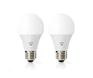 NEDIS SmartLife Full Colour LED Bulb E27, Wi-Fi Smart Light with RGB and Warm to Cool White, Dimmable via App, Voice Control with Alexa and Google Home, Timer Function, Plug & Play