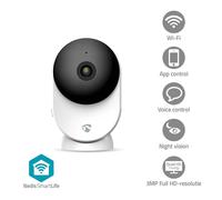 Nedis Smartlife Full HD WiFi Wide View CCTV Camera Home Security, AI Detection
