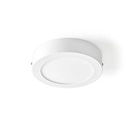 Nedis SmartLife Wi-Fi Ceiling Light, Adjustable Brightness and Colour Temperature 2700K-6500K, RGB,170mm Round White Aluminium - Voice Control with Alexa and Google Home