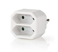 Nedis Socket Splitter 2 Sockets Euro Connector