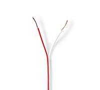 NEDIS - Speaker cable - 2x 0.50 mm² - CCA - 100 m - round - wrapped - PVC - white