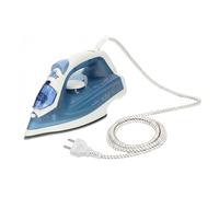 Nedis Steam Iron 2000W Ceramic Soleplate 20 g/min Output 0.2L Tank, White / Blue
