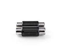 Nedis Stereo Audio Adapter 2 RCA Female to Female Stable Connection