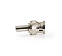 NEDIS BNC Connector Male for 6.0mm coaxial cables, Silver, 25 pcs