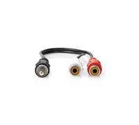 Nedis Subwoofer Cable RCA 0.20m Male to 2xRCA Female Stable Connection