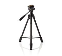 Nedis 65" Tripod for DSLR Camera, Adjustable 60cm - 165cm Height, Lightweight Aluminium with Pan & Tilt Head for 360 Degree Panoramic Shooting, Max. 3Kg, with Travel Bag