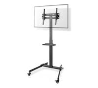 Nedis Tv Lcd Screen Floor Stand Trolley 32 - 55" Home Store Office Exhibitions, Premium Column Design, Adjustable - Black
